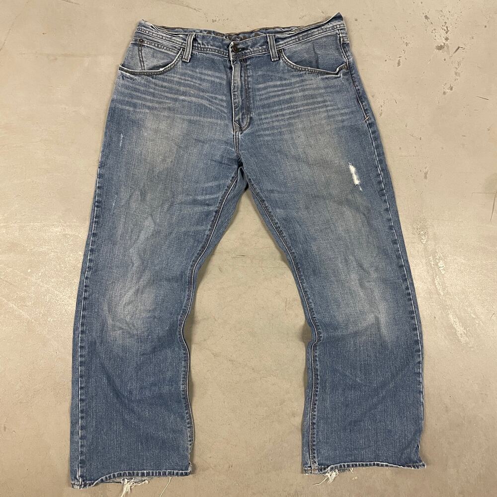 Baggy Y2K button fly Arizona bootcut jeans 38x32